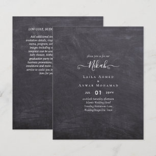 Papier NIKAH - Budget - Invitations de mariage islamique