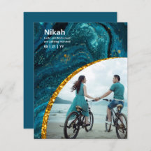 NIKAH - Mariage Budget Agate Gold Turquoise PHOTO