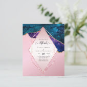 Papier Nikah Wedding Invite AGATE GOLD PARTIES SCINTILLAN (Debout devant)