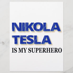 Papier Nikola Tesla est mon super-héros
