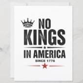 Papier No Kings In America Since 1776 (Dos)