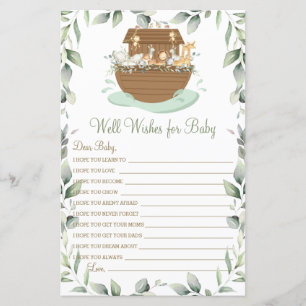 Papier Noah's Ark Greenery Wives for Baby Activity
