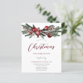 Papier Noël Budget Festif Festive Fête Invitation (Debout devant)