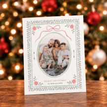 Noël Cottagecore Ruban Aquarelle Budget Photo