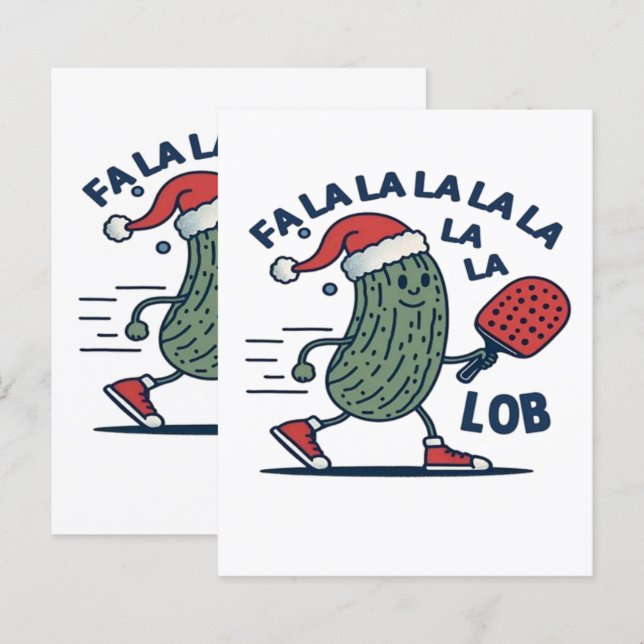 Papier Noël de Pickball (Devant / Derrière)