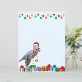 Papier Noël Dinosaur Stable (Debout devant)