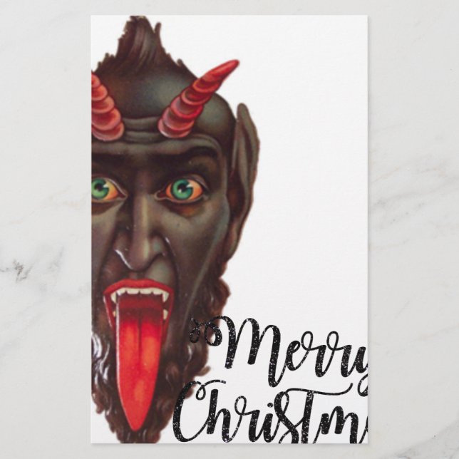 Papier noël du krampus (Devant)