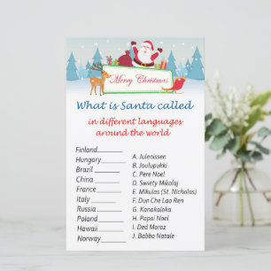 Papier Noël du Père Noël et Noël à travers le monde