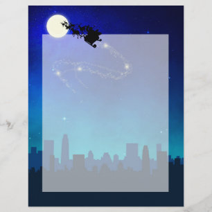 Papier Noël du Père Noël Sleigh