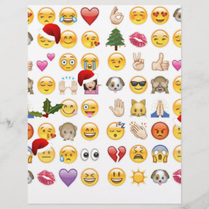 Papier noël emojis