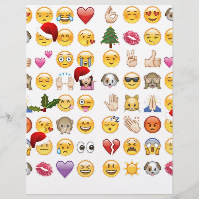 Papier noël emojis (Devant)