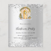 Papier Noël fête or porte argent (Devant)