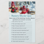 Papier Noël gnome Nursery Rhyme Quiz baby shower (Devant)