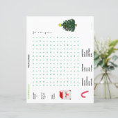 Papier Noël Hiver 15 Mot Recherche Doodle Sheets (Debout devant)