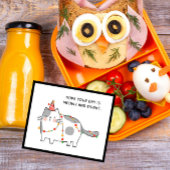 Papier Noël Lunchbox Notes pour les chats de vacances pou