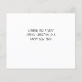 Papier Noël photo minimaliste du budget (Dos)