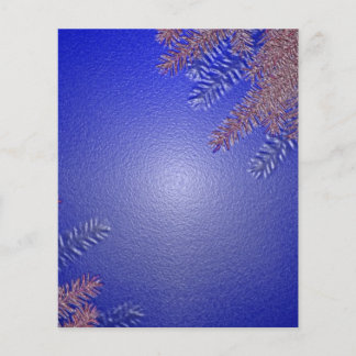 Papier Noël Poinsettia Bleu II