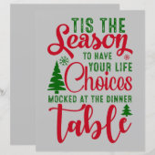 Papier Noël saison de design de choix (Devant / Derrière)