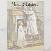 Papier Noël victorien, Bas de Noël pour enfants (Devant)