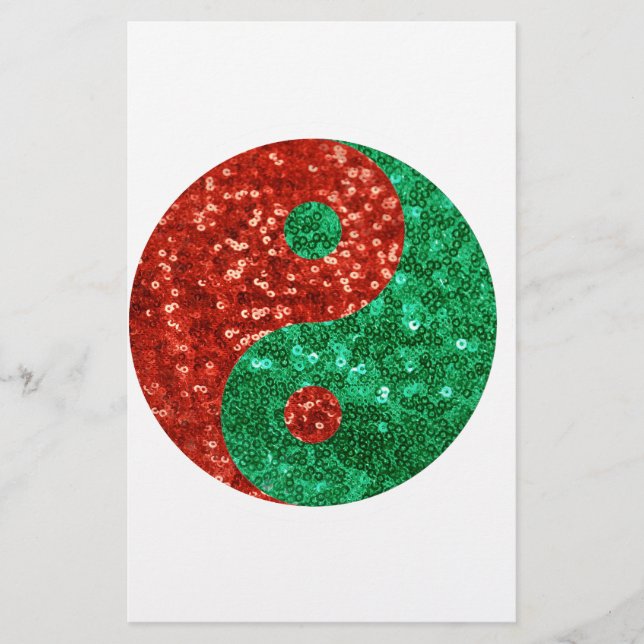 Papier noël yin yang (Devant)