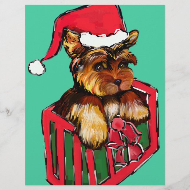 PAPIER NOËL YORKIE POO (Devant)