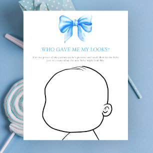 Papier Nœud - Qui m'a donné mon jeu de bébé au look craqu