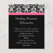 Papier Noir avec Pink Passion Damas (Devant)