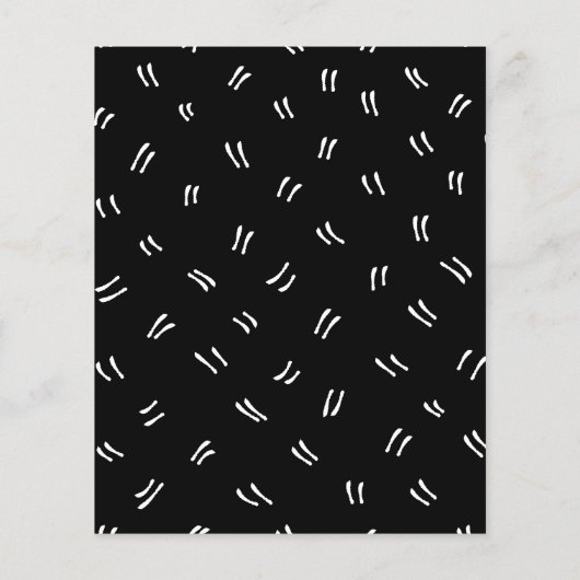 Papier Noir & Blanc | 21e Invitation d'anniversaire du bu (Dos)