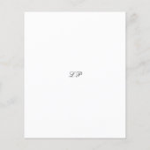 Papier Noir blanc classique Mariage budgétaire Enregistre (Dos)