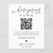 Papier Noir Blanc Qr Code Scan Notre site Mariage Chic (Dos)