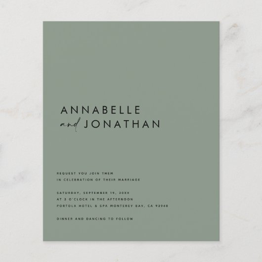 Papier Noir crème moderne script minimal contemporain (Devant)