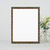 Papier noir en mini-floral (Debout devant)