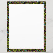 Papier noir en mini-floral (Devant)