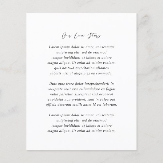 Papier Noir et blanc mariage budgétaire Enregistrer la da (Dos)