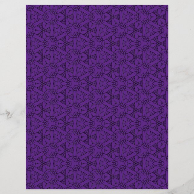 Papier Noir et Violet Royal 1 (Devant)