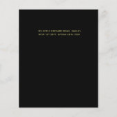 Papier Noir frappant avec le budget Mariage des tournesol (Dos)