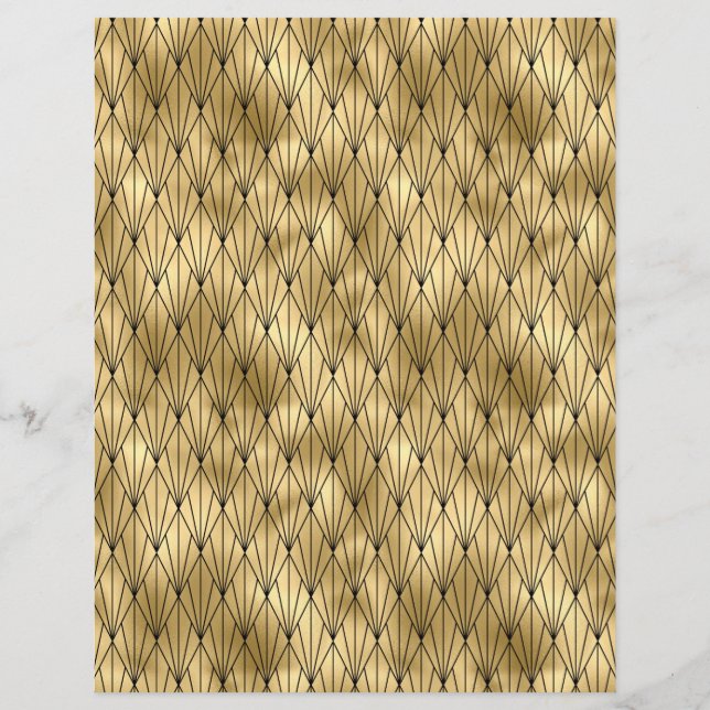 Papier noir & or Art déco (Dos)