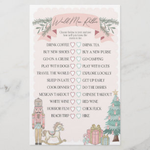 Papier noisette rose serait maman plutôt baby shower jeu