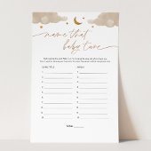 Papier Nom Ce Bébé Tune Twinkle Star Baby shower Jeu