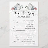 Papier Nom Ce Song Snowman Baby shower (Devant)