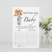 Papier Nom cette chanson bébé lapin jeu de baby shower (Debout devant)