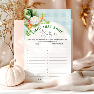 Papier Nom de bébé local que chanson jeu de baby shower