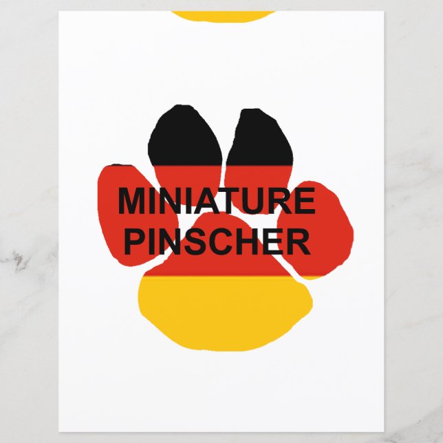 Papier nom de broche miniature à drapeau allemand (Devant)