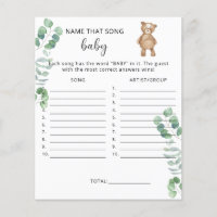 Nom de cette chanson Bear baby shower jeu