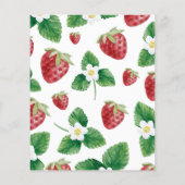 Papier Nom De La Fraise Qui Chante Baby shower Jeu (Dos)