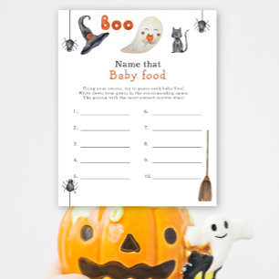 Papier Nom de la nourriture pour bébé - Boo baby shower j