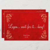 Papier Nom de la table mariage Bourgogne (Devant / Derrière)