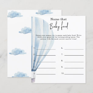Papier Nom de l'aliment pour bébé - jeu de baby shower