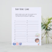 Papier Nom du bébé Jeu Baby shower Jeu (Debout devant)
