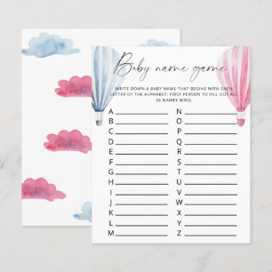 Papier Nom du bébé Jeu - Genre révéler